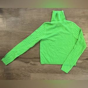 Lime green cropped turtleneck, ASOS